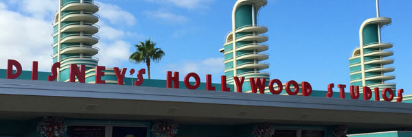 Entrance and Sign to Disney Hollywood Studios in Orlando Fl Disney World