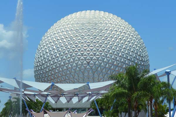 Spaceship Earth at Epcot Center in Disney World