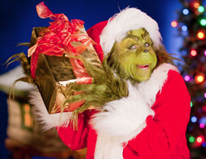 The Grinch at Grinchmas Islands of Adventure in Orlando