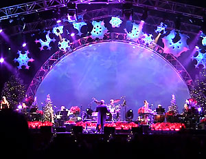 Great view of the Mannheim Steamroller perfoming Christmas Favorites at Universal Studios Orlando