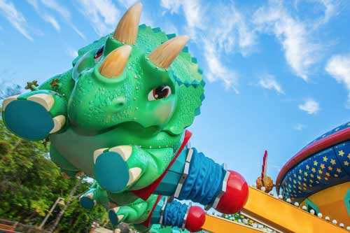 Triceratops Spin in DinoLand USA Animal Kingdom Disney World
